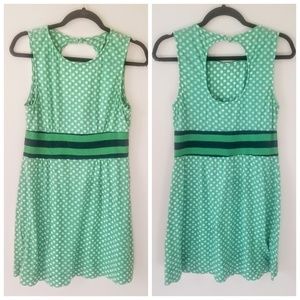 Free People | Green Polka Dot Open Back Sun Dress